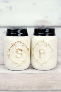 Ceramic Jar Salt and Pepper Shaker Set - The Southern Magnolia Too