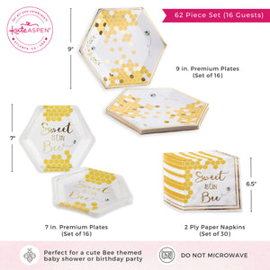 Sweet as Can Bee 62 piece Tableware Set