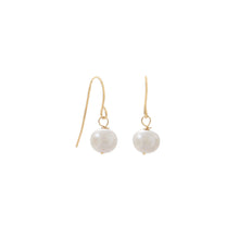 Load image into Gallery viewer, Gold Cultured Freshwater Pearl French Wire Earrings