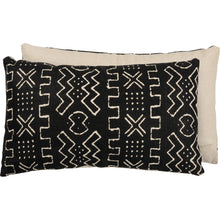 Load image into Gallery viewer, Black Geometric Pillow