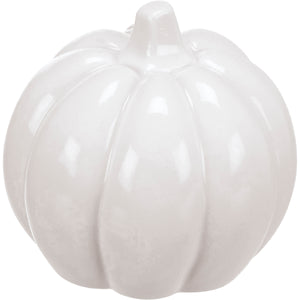 White Pumpkin Ceramic Salt and Pepper Set