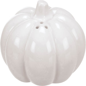 White Pumpkin Ceramic Salt and Pepper Set