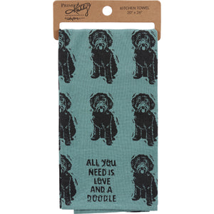 Love And A Doodle Kitchen Towel