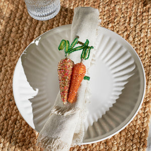 Carrot Napkin Ring Set