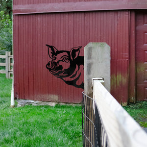 Pig Metal Outdoor Art