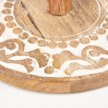 Load image into Gallery viewer, Medallion Wood Towel Holder