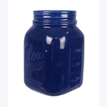 Load image into Gallery viewer, Ceramic Blue Mason Jar Canister Set