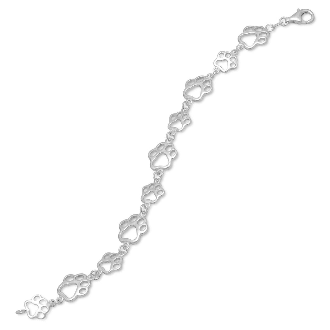 Cut Out Paw Print Bracelet