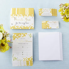 Load image into Gallery viewer, Sweet as Can Bee Invitation &amp; Thank You Card Bundle