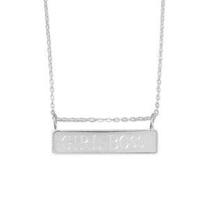 Engravable Bar Nameplate Necklace