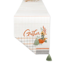 Load image into Gallery viewer, Gather Fall Squash Embellished Table Runner