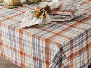 Autumn Afternoon Plaid Tablecloth