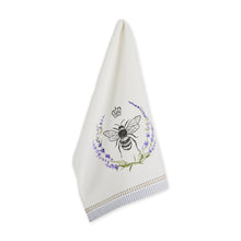 Load image into Gallery viewer, Royal Bee Embellished Dishtowel