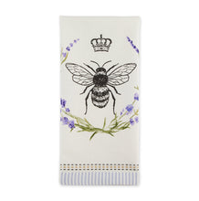 Load image into Gallery viewer, Royal Bee Embellished Dishtowel