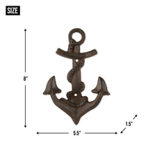 Load image into Gallery viewer, Anchor With Rope Wall Hook Set