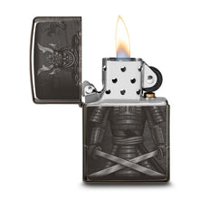 Load image into Gallery viewer, Zippo High Polish Black Knight Fight Image Lighter
