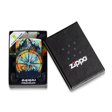 Load image into Gallery viewer, Zippo Glow In The Dark Green Compass Camp Color Lighter