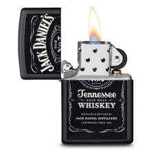Load image into Gallery viewer, Zippo Black Matte Jack Daniels Textured Print Lighter