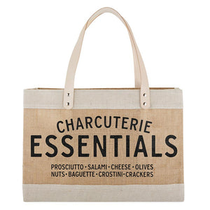 Large Natural Market Tote Charcuterie Essentials