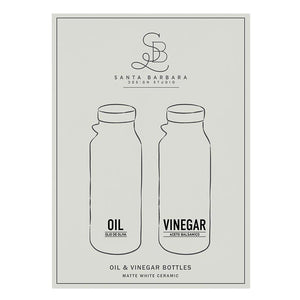 Matte Oil Vinegar Bottles