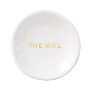 The Mrs Ceramic Ring Dish & Earrings