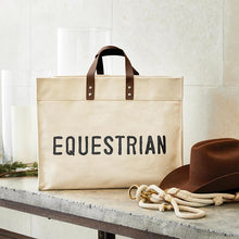 Load image into Gallery viewer, Equestrian Canvas Tote