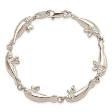 Load image into Gallery viewer, Sterling Silver Manatees Bracelet