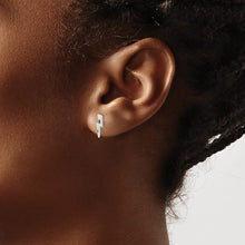Load image into Gallery viewer, Small Silver Lightning Bolt Stud Earrings