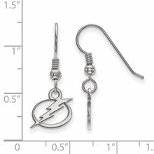 Load image into Gallery viewer, Silver NHL Tampa Bay Lightning Bolt Stud Earrings