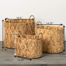 Load image into Gallery viewer, Woven Wicker Straw Basket Set