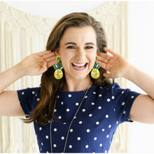 Load image into Gallery viewer, Pineapple Party Beaded Earrings
