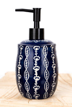 Load image into Gallery viewer, Blue Ceramic Soap Dispenser