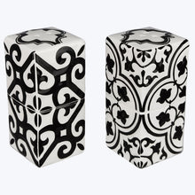 Load image into Gallery viewer, Moroccan Tile Ceramic Salt and Pepper Set