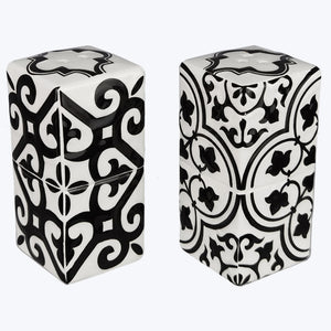 Moroccan Tile Ceramic Salt and Pepper Set