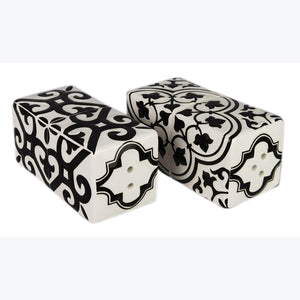 Moroccan Tile Ceramic Salt and Pepper Set