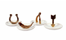 Load image into Gallery viewer, Gold Ceramic Trinket Jewelry Dish - SoMag2