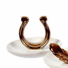 Load image into Gallery viewer, Gold Ceramic Trinket Jewelry Dish - SoMag2