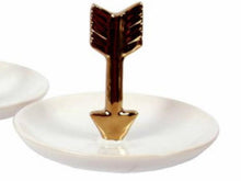 Load image into Gallery viewer, Gold Ceramic Trinket Jewelry Dish - SoMag2