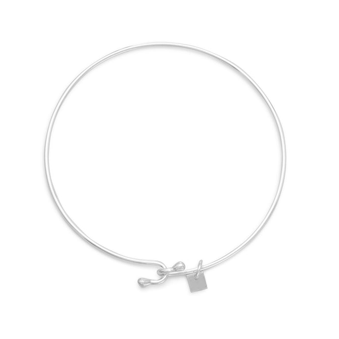 Wire Bangle with Bead Ends - SoMag2
