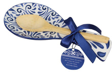 Load image into Gallery viewer, Blue Talavera Ceramic Spoon Rest