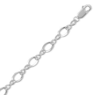Polished Figure Eight Charm Bracelet - SoMag2