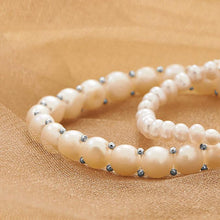 Load image into Gallery viewer, White Cultured Freshwater Pearl Stretch Bracelet - SoMag2
