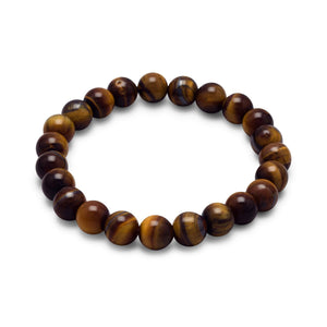Tiger's Eye Bead Stretch Bracelet - SoMag2