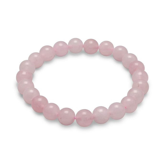 Rose Quartz Bead Stretch Bracelet - SoMag2