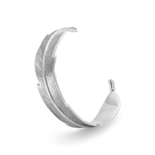 Load image into Gallery viewer, Oxidized Feather Cuff Bracelet - SoMag2