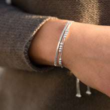 Load image into Gallery viewer, Silver Bar Friendship Bolo Bracelet - SoMag2