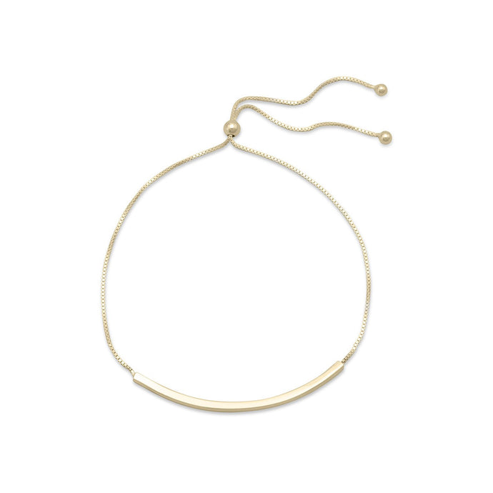 Gold Plated Bar Friendship Bolo Bracelet - SoMag2