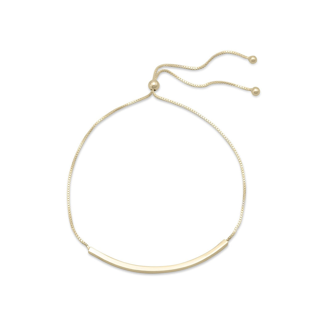 Gold Plated Bar Friendship Bolo Bracelet - SoMag2