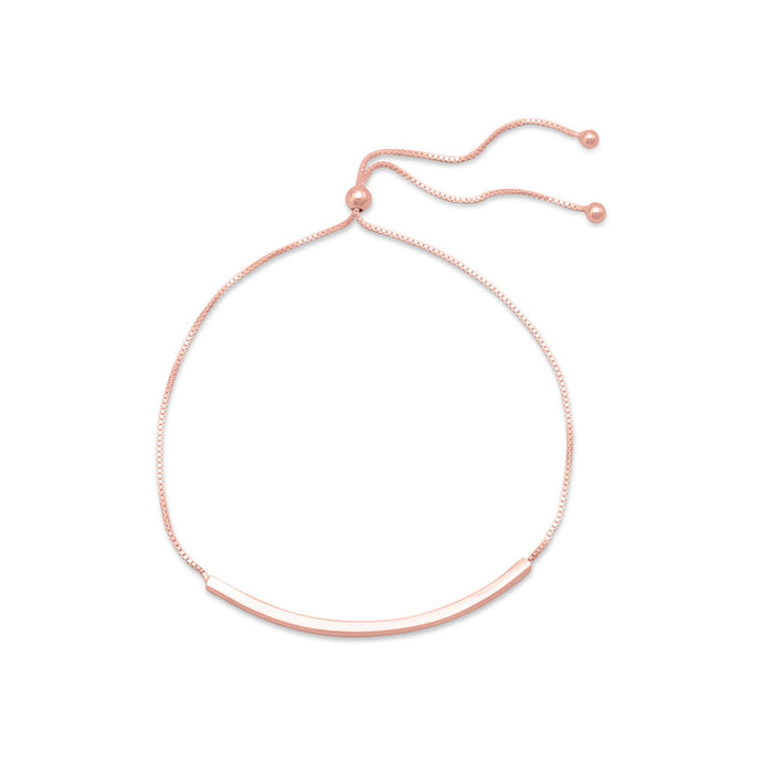 Rose Gold Plated Bar Friendship Bolo Bracelet - SoMag2