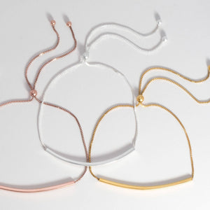 Rose Gold Plated Bar Friendship Bolo Bracelet - SoMag2